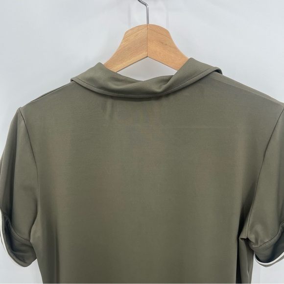 Lija M Olive Green Roll Sleeve Polo - Picture 9 of 9